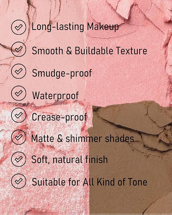 Single Matte Eyeshadow,Nude Beige Eye Shadow Palette Primer Base Hightlight Makeup,High Pigment Waterproof Pressed Eye Shadows Powder with Smooth Lightweight Blendable Formula for Daily Eye Look-04