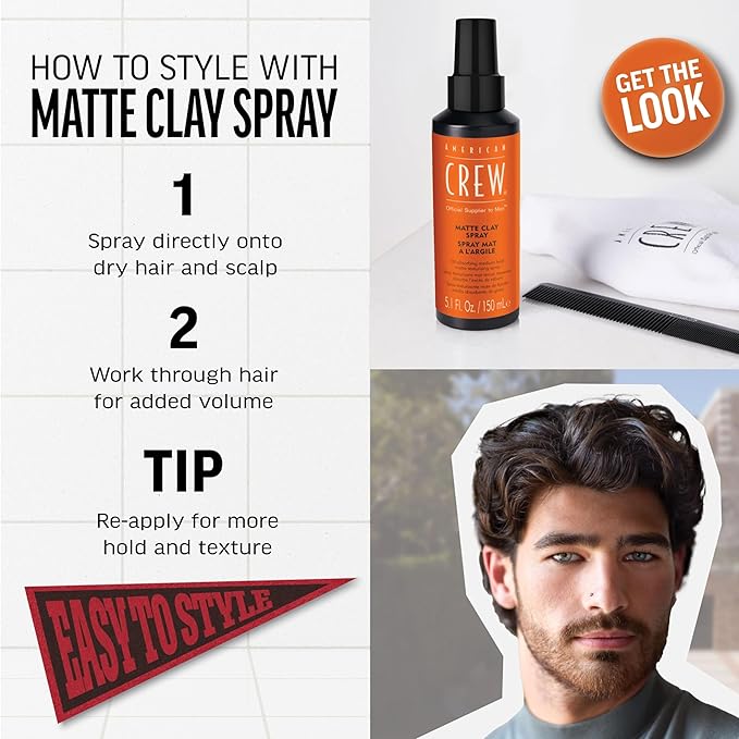 American Crew Matte Clay Spray 5.1 Fl Oz (Pack of 1)