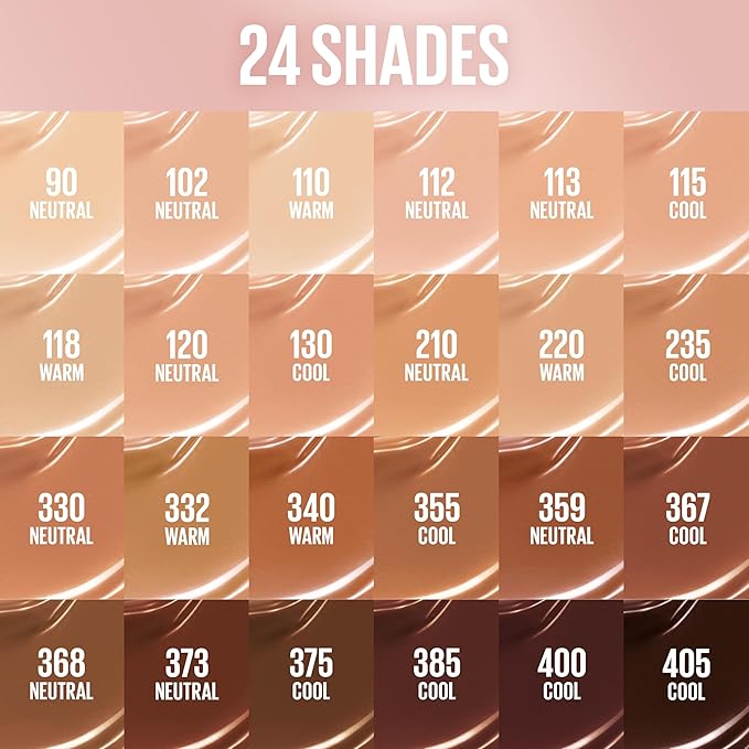 Maybelline Lifter Plump & Glow Foundation, Liquid Foundation with 2% Niacinamide + Hyaluronic Acid, Plumping and Brightening Face Makeup, 359, 1 Count
