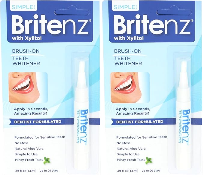 Natural Teeth Whitening Pen, .05 fl. oz. (Pack of 2)