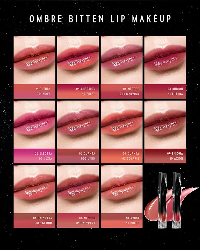 Stellar Dust Lip Stain 05 Electra, Transfer-Proof & Smudge-Proof Lip Gloss, Edgy Purple Tinted Glossy Finish, High-Pigment Vibrant Color, Hydrating Lightweight Long-Lasting Lip Makeup