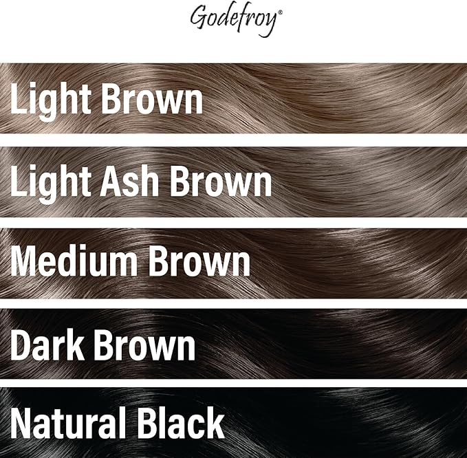 Godefroy Hair Color TK 20 Application and 4 oz Coloring Stain Remover Combo, Complete Coverage of Gray Hair Roots, Salon Quality Results - Natural Black