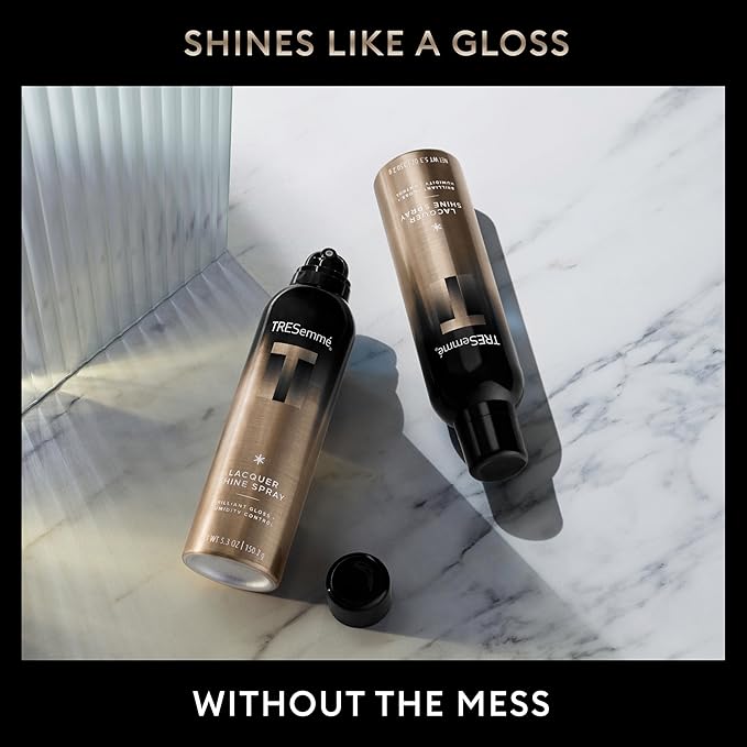 TRESemmé Lacquer Shine Spray 1 ct A-LIST Collection for Brilliant Gloss + Humidity Control, Developed Safe for All Hair Types, 5.3 Oz