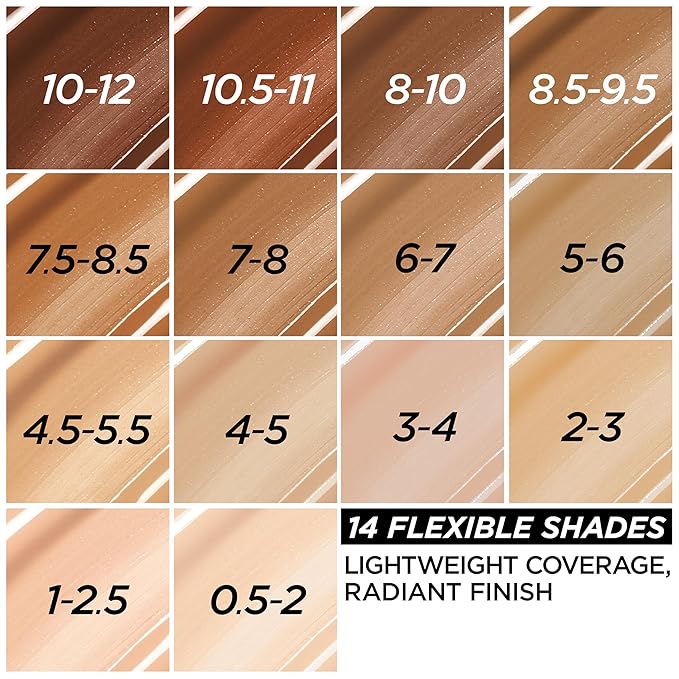 L'Oreal Paris True Match Nude Hyaluronic Tinted Serum Foundation with 1% Hyaluronic acid, Tan 6-7, 1 fl. oz.