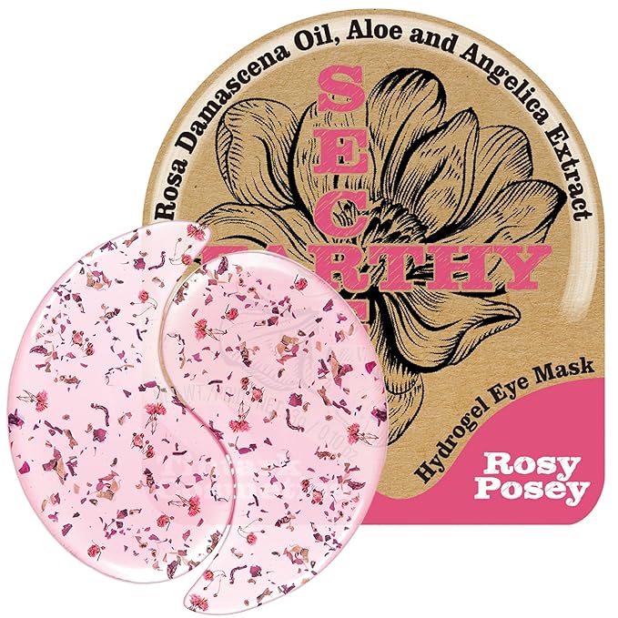 Tintark Rose Hydrogel Under Eye Patches for Dark Circles and Puffiness 28 Pairs 5 Minute Soothing Hydrating Eye Mask with Rose Extract Cooling Under Eye Pads Ophthalmologist Tested