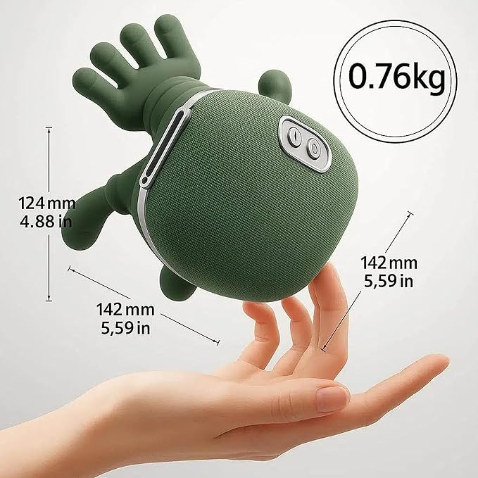 Portable Neck and Shoulder Massager with Soothing Heat, 4D Deep-Kneading Rechargeable Massage Device for Back and Body Use at Home, Office or On The Go