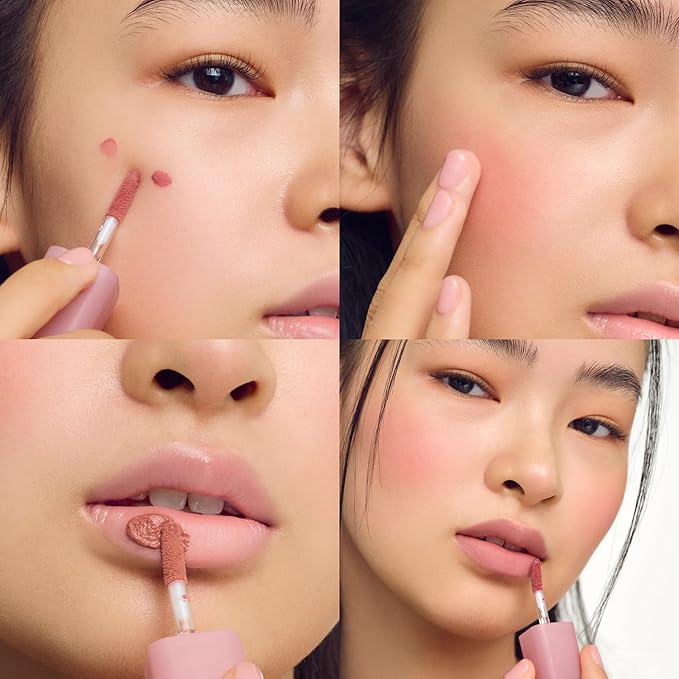 COLORGRAM NUDE BLUR TINT 06 LUCKY BERRY | Soft Velvet Matte Lip Stain & Cheek Tint | Lightweight Blurring Tint for a Smooth & Airbrushed Finish