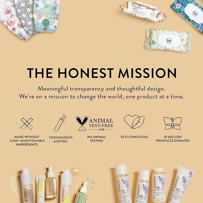 The Honest Company 2-in-1 Cleansing Shampoo Body Wash Refill Carton Gentle for Baby, Naturally Derived, Tear-free, Hypoallergenic, Lavender Calm, 32 fl oz