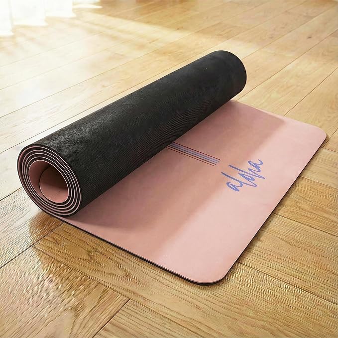 Aloha Bliss Premium Yoga Mat – 72” x 27 - Thick, Non-Slip & Durable | Sweat-Resistant, Lightweight & Portable | Perfect for Yoga, Pilates, Home Workouts, Gym & Studio Practice - Eco-Friendly