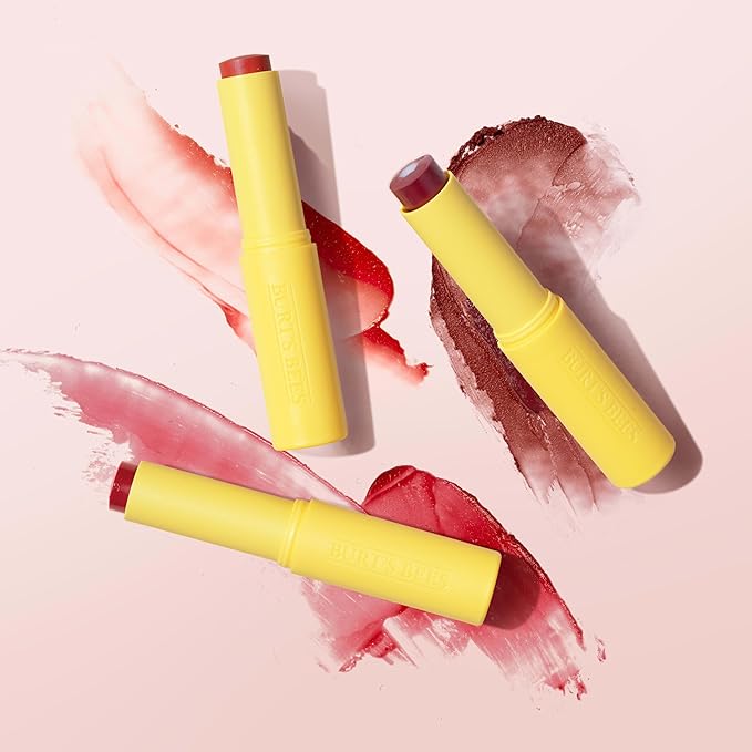 Burt’s Bees Tinted Boosted Balm, Rose Knows, Hydrating Tinted Lip Balm with Vitamin C, E, and F Core, 24 Hour Lip Moisturizer with Responsibly Sourced Beeswax, 100% Natural Origin, 1 Count, 0.16oz