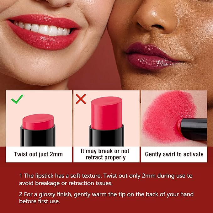 ilembane Moisture Latte Brown Lipstick – Hydrating Lip Balm for Dry, Cracked Lips, Weightless Creamy Lip Color with Vitamin E, Hydrasmooth, Glossy Juicy Finish, Long Lasting for Women (Latte)