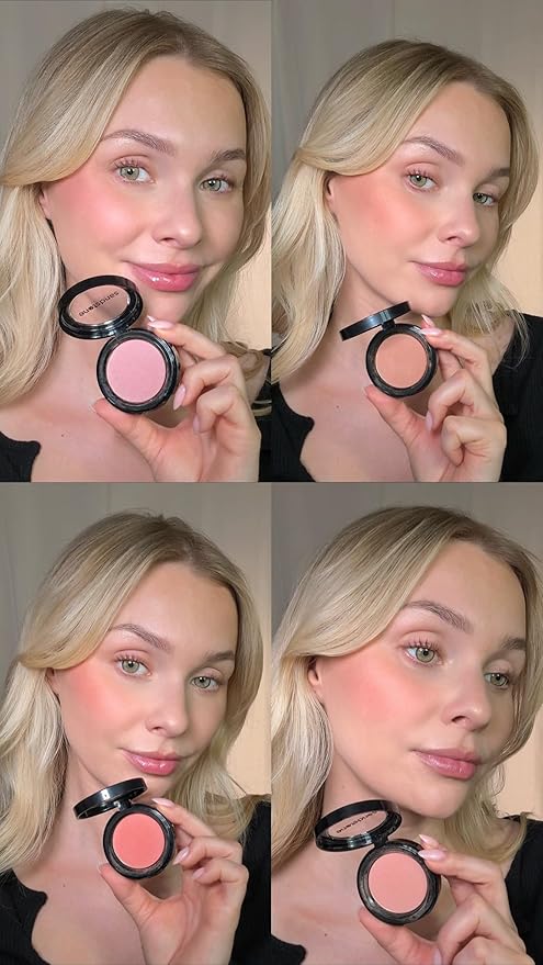Sandstone Scandinavia Hypoallergenic Pressed Powder Blush – Smooth & Blendable – Lightweight, Long-Lasting – Vegan – Nude Brown
