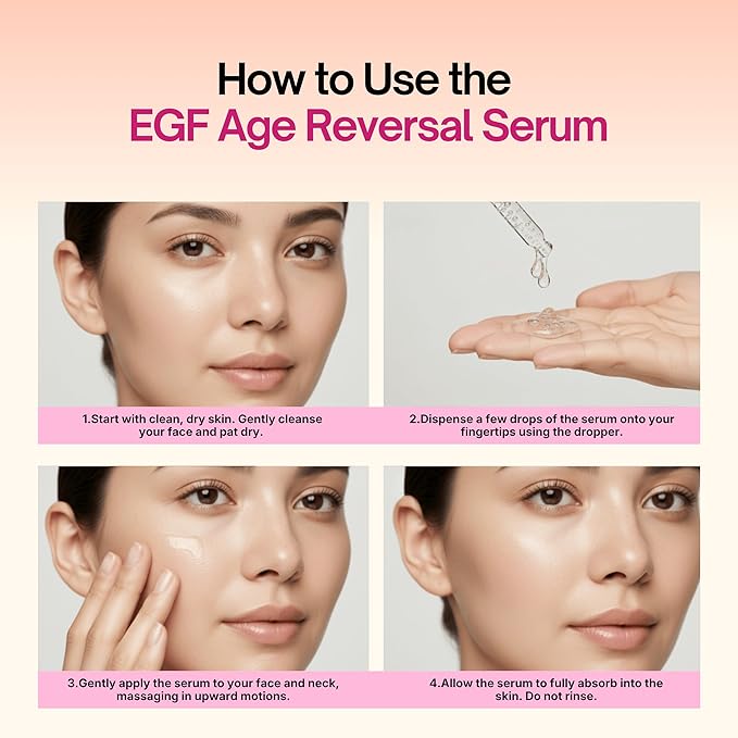 Martinni Anti Aging Face Serum – Advanced Regenerating Serum with Epidermal Growth Factor, Hyaluronic Acid & Peptides for Youthful, Radiant Skin