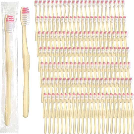 Tessco 1500 Pack Disposable Toothbrushes Bulk Soft Bristle Tooth Brush Individually Wrapped Toothbrush Pack Use for Hotel Toiletries Camping Office School Adult Homeless Hygiene Supply