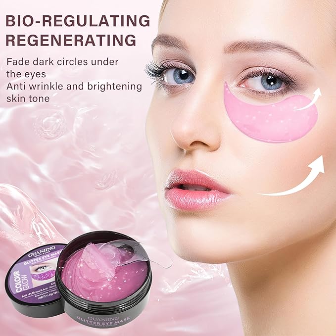 Caffeine under eye masks for