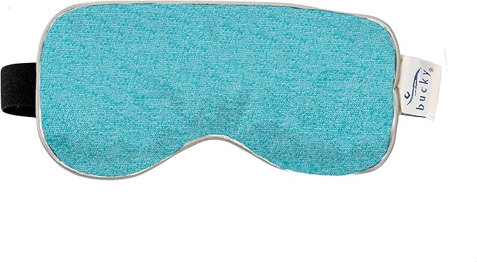Bucky Hot & Cold Therapy Spa Collection Chenille Eye Mask, 8.5x4, Aqua