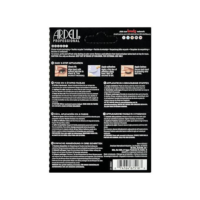Ardell Wispies Eyelashes – Multi-Dimensional, Natural Lashes Strips, 6 Pairs x 2 Pack