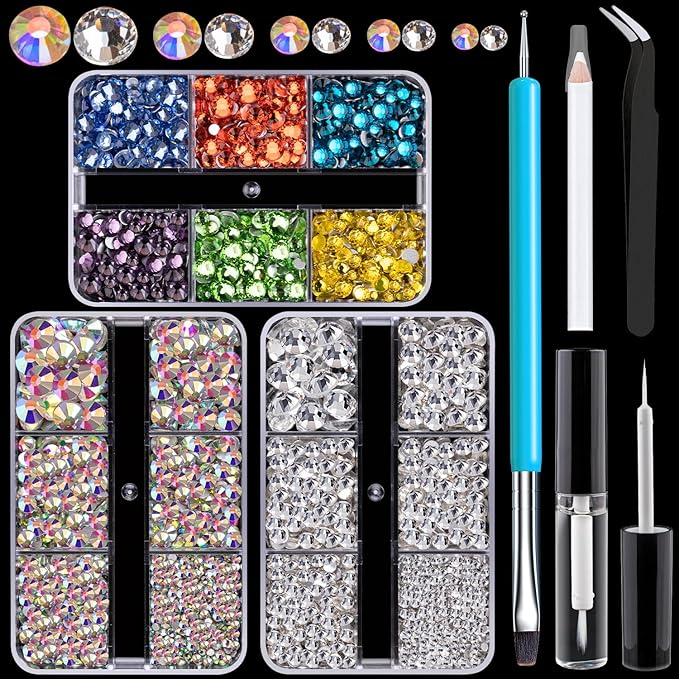Colorful Face Gems for Makeup Set,