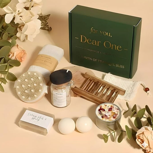 Luxury Large Spa Bath Gift Set for Women – 10-Piece Self-Care & Home Spa Essentials, Relaxation Gift Box | Perfect for Gifting or Personal Pampering, Thoughtfully Curated & Carefully Designed