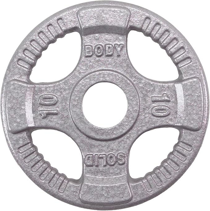 Body-Solid Cast Iron Olympic Quad Grip Design Weight 2 Inch