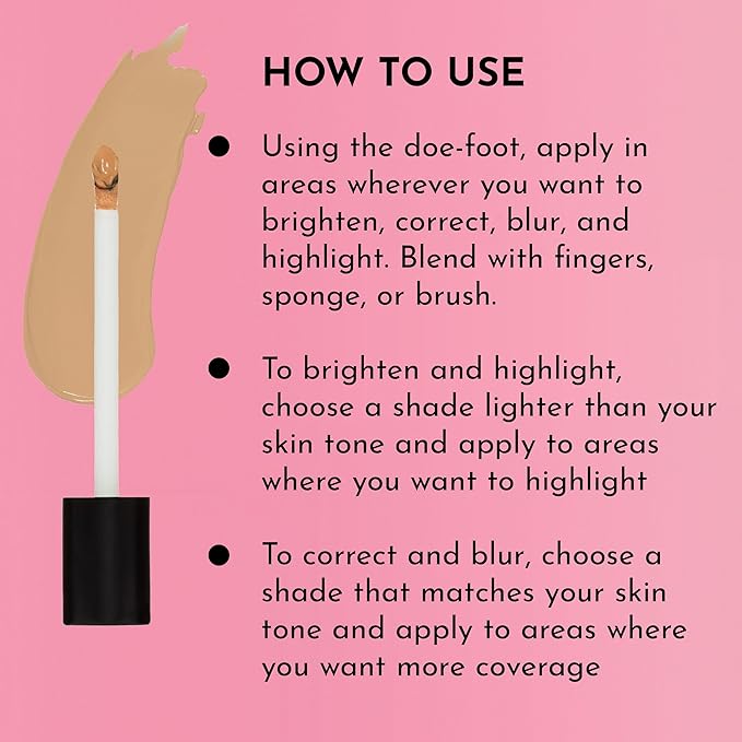 LAWLESS Conseal The Deal Lightweight Longwear Everyday Concealer - Goldie - with Antioxidants and Caffeine to Reduce Dark Circles and Puffiness. Long-Wearing and Self-Setting, Silicone-Free - 5 ml.