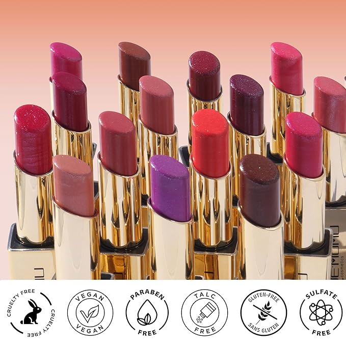 Rose Pink Lipstick Moisturizing for Women Shimmer Tinted Lip Balm Hydrating Nourishing Lip Gloss Vegan& Cruelty Free Lip Makeup, ZG120 Peace