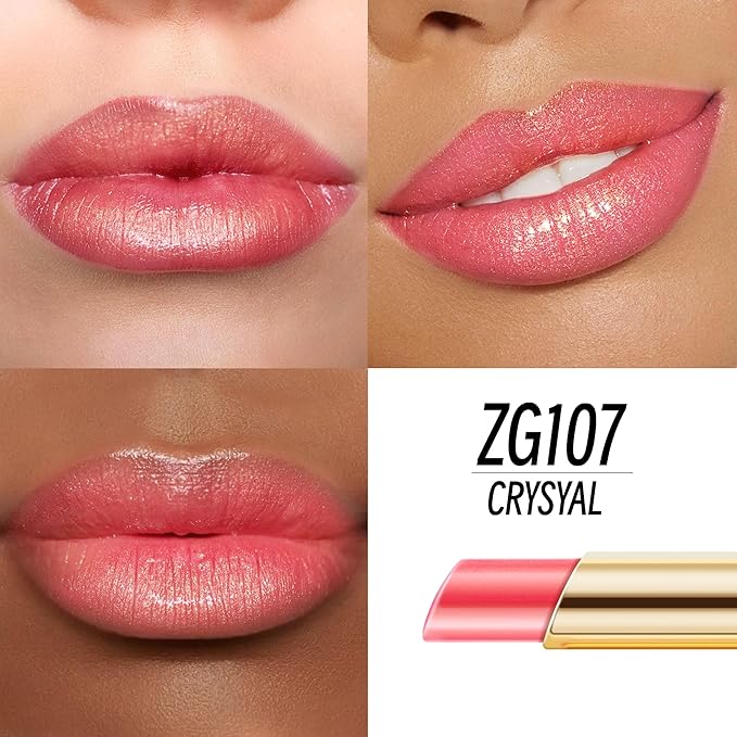 Nude Red Pink Lipstick Set for Women Shimmer Tinted Lip Balm Hydrating Moisturizing Lip Gloss Cruelty Free Lip Makeup, ZG107/108/109
