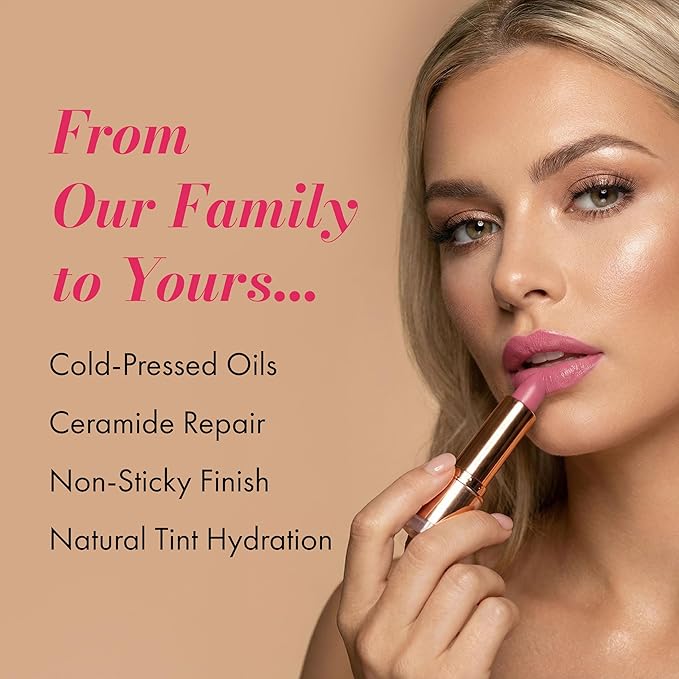 Clinexil Lushlips Tinted Lip Balm with 10% Squalane, Jojoba Oil and Vitamin E – Hydrating, Moisturizing – Natural skincare balm with Ceramides, Hyaluronic Acid & Licorice Extract 003 Radiant Ruby