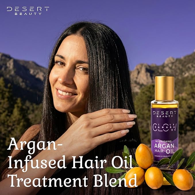 Argan Oil, 4 oz, Hair Oil Treatment for Dry Damaged Hair, Leave-in Conditioner, Hydrating, Strengthens, Natural, Cruelty Free (2 Pack)