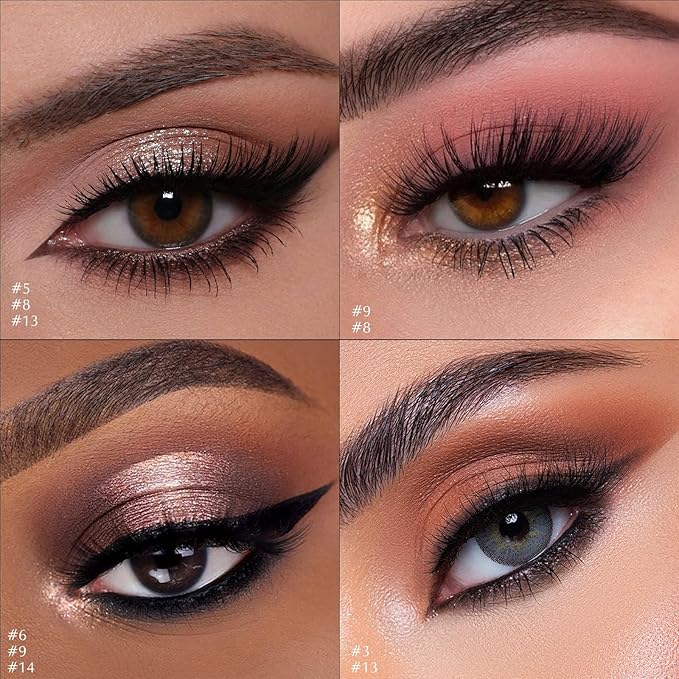 Dual-Ended Pink Eyeshadow Stick - Long-Lasting Cream Eye Shadow Stick Crease-Proof Matte Eyeshadow Pencil, Easily Blendable Multi-Use Eyeliner Eye Brightener Makeup with Built-in Smudger, 09