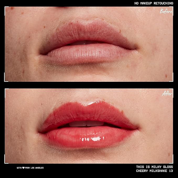 NYX PROFESSIONAL MAKEUP This Is Milky Gloss, Lip Gloss with 12 Hour Hydration, Vegan - Cherry Milkshake (Cherry Pink)