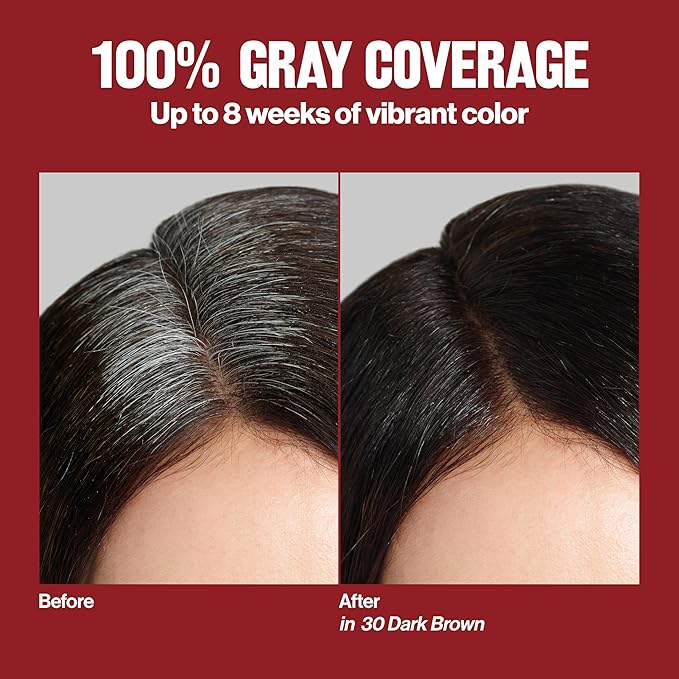 Revlon ColorSilk with Bond Repair Complex, Auburn Permanent Hair Color, 100% Gray Coverage, Ammonia Free Hair Dye, Vegan Keratin, 42 Medium Auburn (Pack of 3)