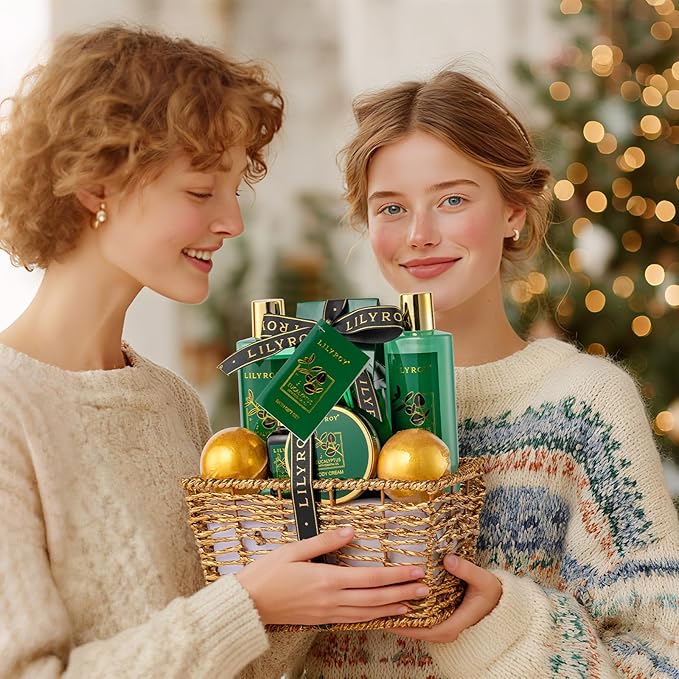 Bath and Body Gift Basket for Valentines Day Gifts - 10-Piece Eucalyptus Luxury Spa Set for Women & Men, Relaxation Ideal for Mothers Day, Fathers Day, Birthday, Christmas Gift for Her & Him