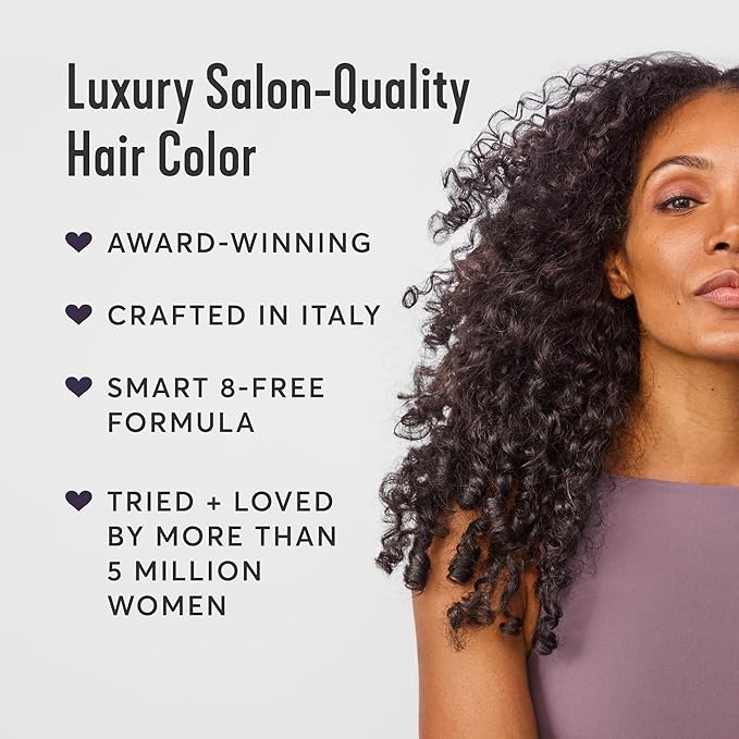 Madison Reed Radiant Hair Color Kit - 2NNA Darkest Cool Black with Ash Undertones (Pescara Black), Dimensional Gray Hair Blending Permanent Hair Dye, PPD-Free & Ammonia-Free, 2 Pack
