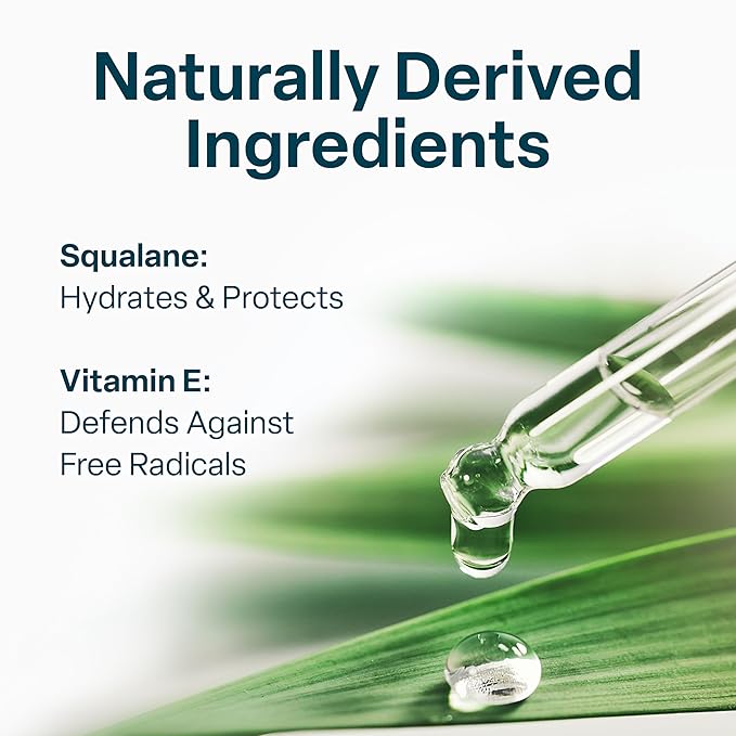 QRxLabs Squalane Oil for Face - Hydrating Face Oil for Women with Vitamin E - Dermaplaning & Gua Sha Massage - Moisturizer for Oily Skin - Unscented, 2 Fl Oz