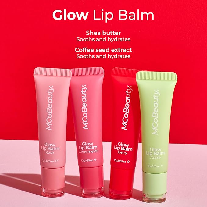 MCoBeauty Glow Lip Balm, Berry, Nourishing