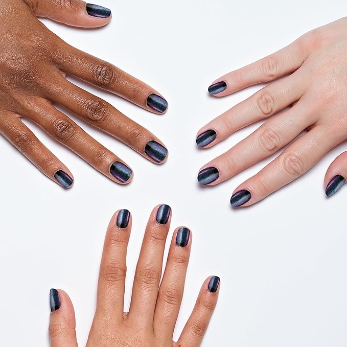 Sally Hansen Miracle Gel Nail Polish Special Effect Top Coat | Salon Quality, Gel-Like Formula, Two-Step System, No UV Light Needed, Long Lasting | 113 Galax-sea | Sheer Glittery Blue Nail Color