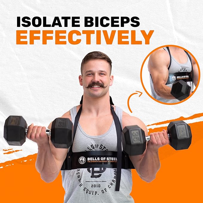 Arm Blaster for Biceps & Triceps [Bells of 23 in 24 in, 5 mm