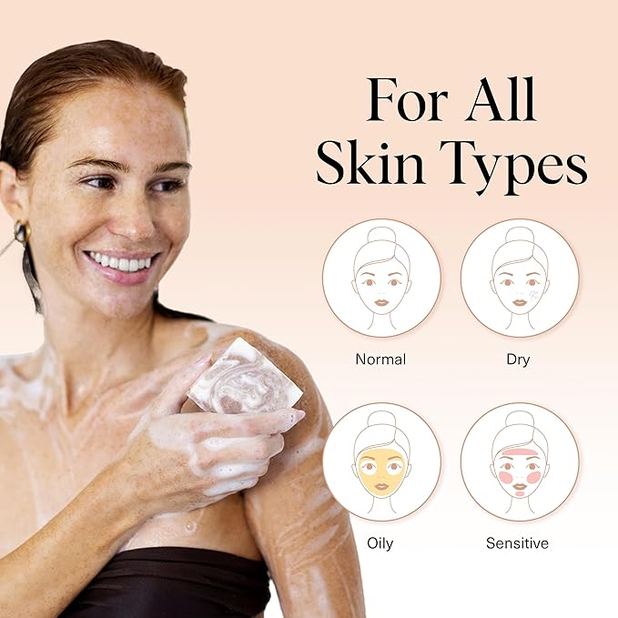 Kitsch Shea Butter Exfoliating Body Wash Bar – Moisturizing Bar Soap & Gentle Soap Bar with Plant-Based Exfoliants – Hydrates, Softens & Soothes Skin – Paraben, Silicone & Sulfate-Free - 4 oz