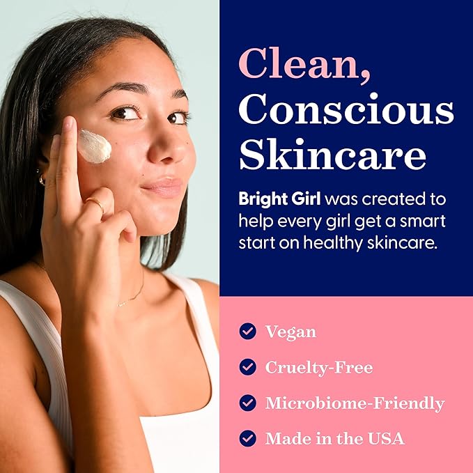 Calm+Bright Facial Mask for Teens - Soothing, Non-Drying, pH-Balanced Skincare by Dr. Angela Casey Sensitive Calming Gentle Radiant