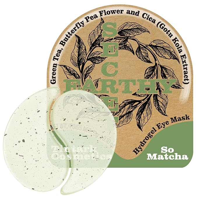 Tintark Matcha Hydrogel Under Eye Patches 28 Pairs Antioxidant Green Tea Eye Mask for Puffy Eyes and Dark Circles 5 Minute Cooling Hydration Under Eye Treatment Ophthalmologist Tested