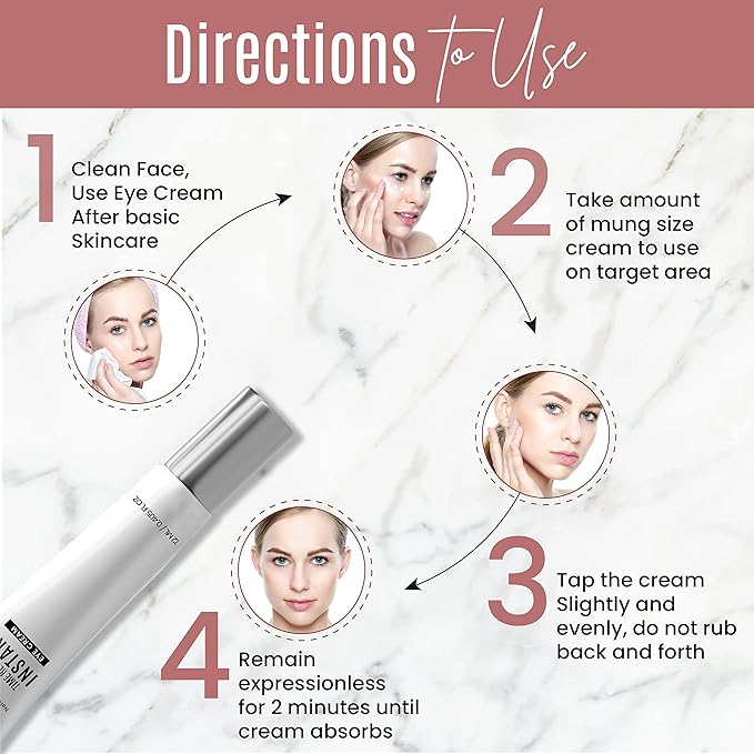 Dermaxgen Instant Eyelift Cream Time Reverse Treatment For Dark Circles, Puffy Eyes, & Wrinkles Anti Aging Serum Reduces Under Eye Bags, Wrinkles, Dark Circles, Fine Lines & Crow's Feet Instantly - 12