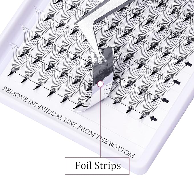 Premade Lash Extensions Fans 10D 0.07 D Pre Made Fanned Volume Lash Extensions Pointed Base Middle Stem Premade Lash Fans Supplies (10D-0.07D, 13-16mm)