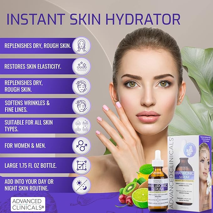 Advanced clinicals hyaluronic acid face