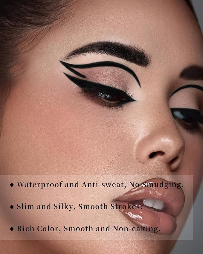 Brown Gel Eyeliner for Mature Women, Waterproof Smudge-proof Gel Eyeliner Pencil,Long Lasting Cream Matte Eye Liner Pen Retractable Eyebrow Makeup Pen with Built-in Sharpener for Older Women 1 Pc