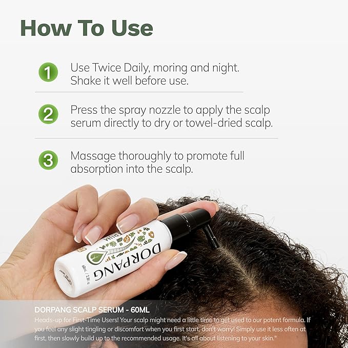 Scalp Serum for Thinning Hair in Men & Women, 60ml (2.0 Fl Oz) Clinically Tested Vegan Formula with Peptides & Rosemary Oil, Improves Hair Density & Scalp Health, Non-Greasy No-Rinse