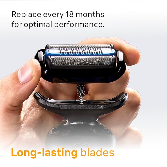 Braun Electric Razor for Men Series 5, Electric Shaver, Precision Trimmer, Extra Shaver Head, 4-in-1 Clean & Charge Center, S5 5165ps