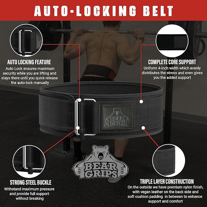 Bear Grips Weight Lifting Belt