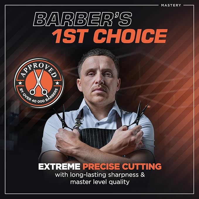 Fagaci Hair Scissors Professional 5.5” 440C Steel for Superior Precision, Extremely Sharp Blades Hair Cutting Scissors for Women & Men, Durable Sharpness Hair Shears for Hair Cutting, Barber Scissors