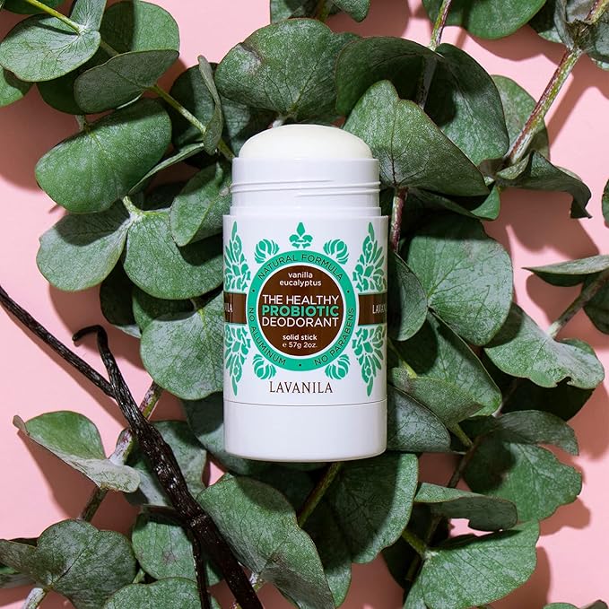 Lavanila Vanilla Eucalyptus Aluminum Free Deodorant 2-Pack (2 Oz Each) - Solid Stick Deodorant for Men and Women, Natural Vegan Formula, Made In USA